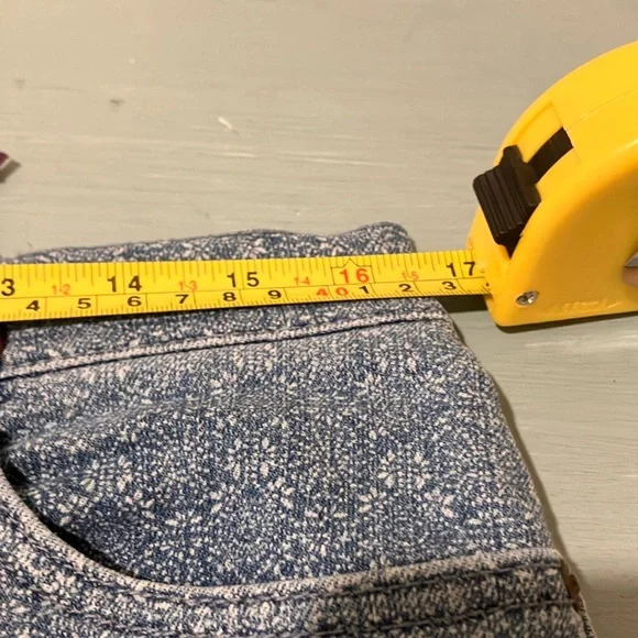 NWOT 12P GLORIA VANDERBILT AMANDA STYLE LIGHT BLUE PATTERNED JEANS - Picture 4 of 9